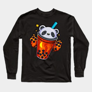 Starry Panda Bubble Tea - Gleam Long Sleeve T-Shirt